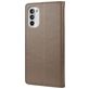 Mobigear Flowers Motorola Moto G82 Hoesje Bookcase Portemonnee - Grijs