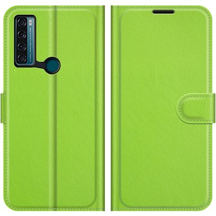 Mobigear Classic TCL 20 SE Hoesje Bookcase Portemonnee - Groen