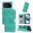 Mobigear Sunflower iPhone 17 Pro Hoesje Bookcase Portemonnee - Groen