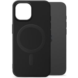 My Style Protective Flex iPhone 15 MagSafe Hoesje Flexibel TPU Backcover - Zwart