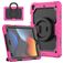 Mobigear RingGuard iPad 9 (2021) Hoes Hard kunststof / Siliconen Backcover + Standaard - Magenta