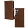 Mobilize Wallet Samsung Galaxy S24 FE Hoesje Echt Leer Bookcase Portemonnee - Bruin