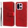 Mobigear Flowers OnePlus 15 Hoesje Bookcase Portemonnee - Rood