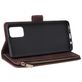 Mobigear Zipper Samsung Galaxy A71 Hoesje Bookcase Portemonnee - Bruin