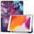 Mobigear Tri-Fold Gel iPad 8 (2020) Hoes TPU,Kunstleer Bookcase + Stylus Houder - Heelal