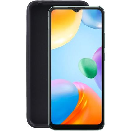 Mobigear Colors POCO C40 Hoesje Flexibel TPU Backcover - Zwart