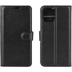Mobigear Classic iPhone 12 Mini Hoesje Bookcase Portemonnee - Zwart