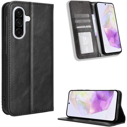 Mobigear Sensation Samsung Galaxy A56 Hoesje Bookcase Portemonnee - Zwart