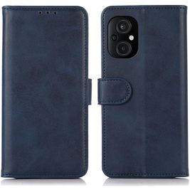Mobigear Wallet POCO M5 Hoesje Bookcase Portemonnee - Blauw