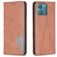 Mobigear Rhombus Slim Motorola Edge 40 Neo Hoesje Bookcase - Bruin