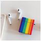 Mobigear Rainbow Apple AirPods Pro 1 Hoesje Flexibel Siliconen