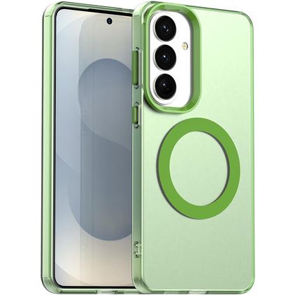 Mobigear Shockproof Samsung Galaxy S26 Plus MagSafe Hoesje Hardcase Backcover - Groen