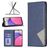 Mobigear Rhombus Slim Samsung Galaxy A33 Hoesje Bookcase - Blauw