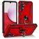 Mobigear Armor Ring Samsung Galaxy A14 Hoesje Hardcase Backcover Shockproof met Ringhouder - Rood