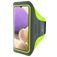 Mobiparts Comfort Fit Telefoonhouder Hardlopen Samsung Galaxy A32 5G Sport Hoesje Neopreen Sportarmband - Neon Green