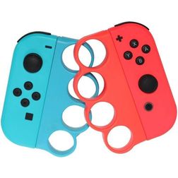 Mobigear Joy-Con Bokshandgrepen voor Nintendo Switch - Blauw / Rood (2-Pack)
