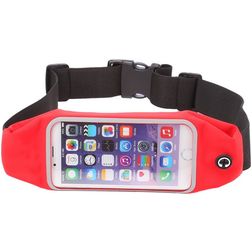 Mobigear Belt Telefoonhouder Hardlopen iPhone 6s Sport Hoesje Neopreen Heuptas - Rood