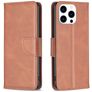 Mobigear Excellent iPhone 15 Pro Hoesje Bookcase Portemonnee - Bruin