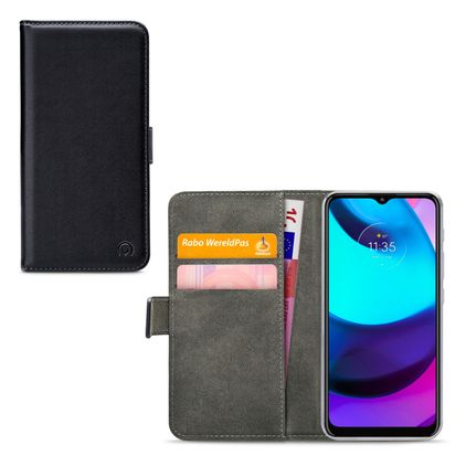 Mobilize Classic Gelly Wallet Motorola Moto E20 Hoesje Bookcase Portemonnee - Zwart