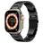 Mobigear Amsterdam Stalen Apple Watch Bandje Vouwsluiting - 42/41/40/38 mm - Zwart