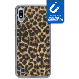 My Style Magneta Samsung Galaxy A10 Hoesje Flexibel TPU Backcover - Leopard