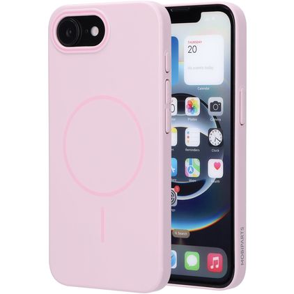Mobiparts Slim Line iPhone 16e MagSafe Hoesje Hardcase Backcover - Blush Pink