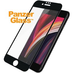PanzerGlass Edge to Edge iPhone SE (2020) Glazen Screenprotector - Case Friendly - Zwart