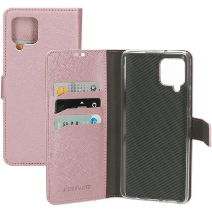 Mobiparts Saffiano Wallet Samsung Galaxy A42 Hoesje Bookcase Portemonnee - Roze