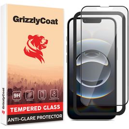 GrizzlyCoat Easy Fit iPhone 17e Glazen Screenprotector Anti-Glare - Case Friendly + Installatie Frame