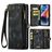Caseme 008 iPhone 14 Hoesje Uitneembare 2in1 Bookcase Portemonnee - Zwart