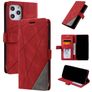 Mobigear Rhombus iPhone 12 Pro Max Hoesje Bookcase Portemonnee - Rood