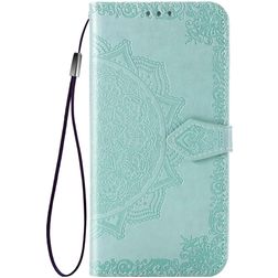 Mobigear Mandala OPPO Reno 3 Pro Hoesje Bookcase Portemonnee - Turquoise