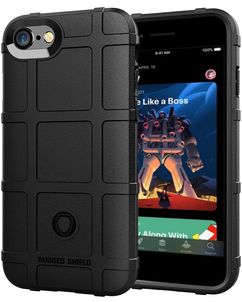 Mobigear Rugged Shield iPhone SE (2022) Hoesje Flexibel TPU Backcover Shockproof - Zwart