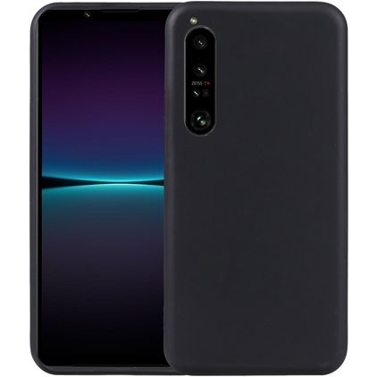 Mobigear Basics Sony Xperia 1 V Hoesje Flexibel TPU Backcover - Zwart
