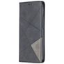 Mobigear Rhombus Slim Xiaomi Redmi 9 Hoesje Bookcase - Zwart