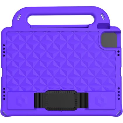 Mobigear Diamond iPad Pro 11 Inch (2022) Kinder Tablethoes met Handvat - Paars