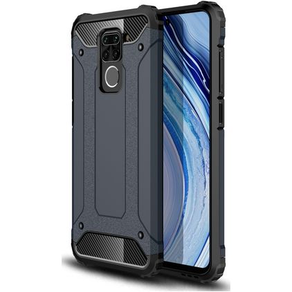 Mobigear Outdoor Xiaomi Redmi Note 9 Hoesje Hardcase Backcover Shockproof - Donkerblauw