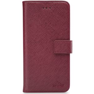 My Style Flex Wallet Samsung Galaxy A7 (2018) Hoesje Bookcase Portemonnee - Bordeaux