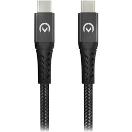 Mobilize Strong Nylon USB-C naar USB-C Kabel 2 Meter - Zwart