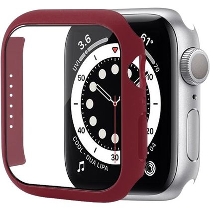 Mobigear Colors Apple Watch - 41 mm Hardcase Hoesje - Bordeaux Rood