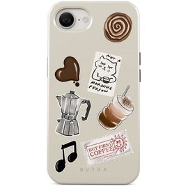 Burga Tough iPhone 16e MagSafe Hoesje Hardcase Backcover Shockproof - Oat Milk Please