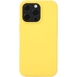 Mobigear Rubber Touch iPhone 14 Plus Siliconen Hoesje Backcover - Geel