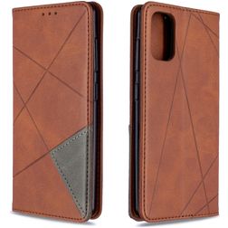 Mobigear Rhombus Slim Samsung Galaxy A41 Hoesje Bookcase - Bruin