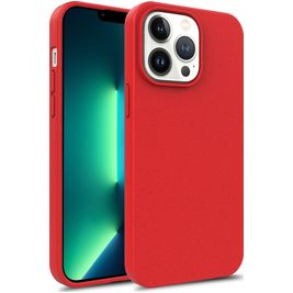 Mobigear Bio iPhone 15 Pro Max Hoesje Eco Friendly Backcover - Rood Mobigear Bio iPhone 15 Pro Max Hoesje Eco Friendly Backcover - Rood