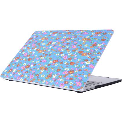 Mobigear Flowers MacBook Pro 15 Inch (2016-2019) Hoes Hardshell Laptopcover MacBook Case - Model 22 - Model A1707 / A1990