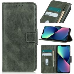 Mobigear Classy iPhone 14 Plus Hoesje Bookcase Portemonnee - Groen