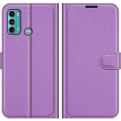 Mobigear Classic Motorola Moto G60 Hoesje Bookcase Portemonnee - Paars