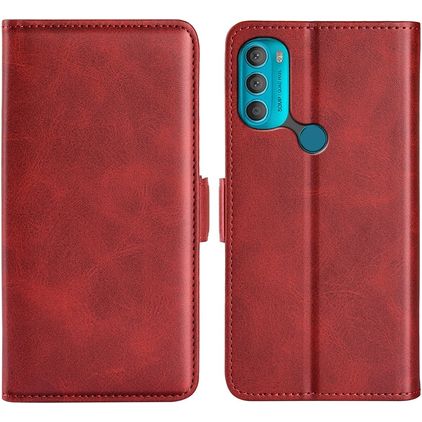 Mobigear Slim Magnet Motorola Moto G71 5G Hoesje Bookcase Portemonnee - Rood