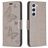 Mobigear Butterfly Samsung Galaxy S23 Hoesje Bookcase Portemonnee - Grijs
