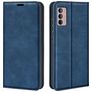 Mobigear Retro Slim Motorola Moto G42 Hoesje Bookcase Portemonnee - Blauw